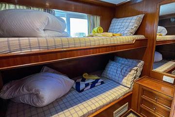 Upper Deck Master Cabin bunk Beds